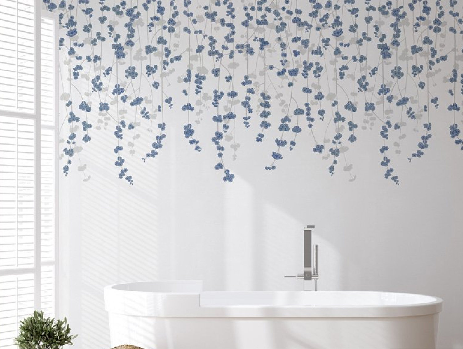 Floral Sakura Chinoiserie Wallpaper